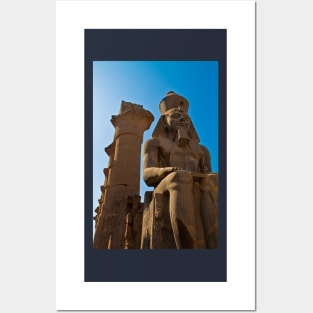 Egypt. Luxor. Luxor Temple. Colossal Statue of Ramesses II. Posters and Art